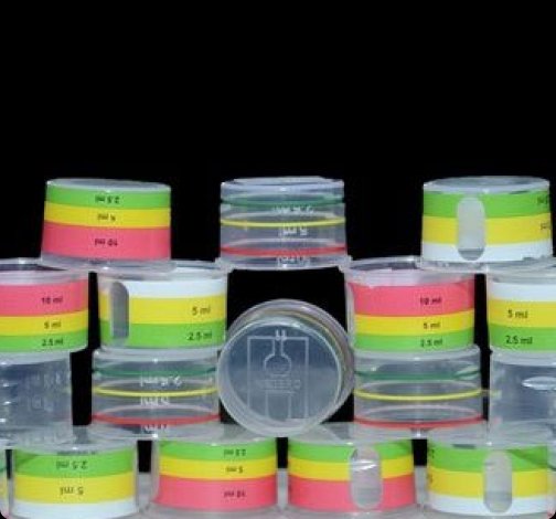 Printed measuring cap