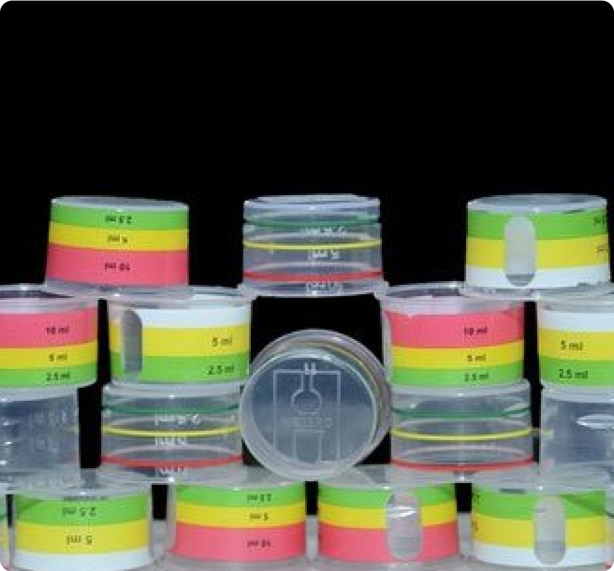 Printed measuring cap 