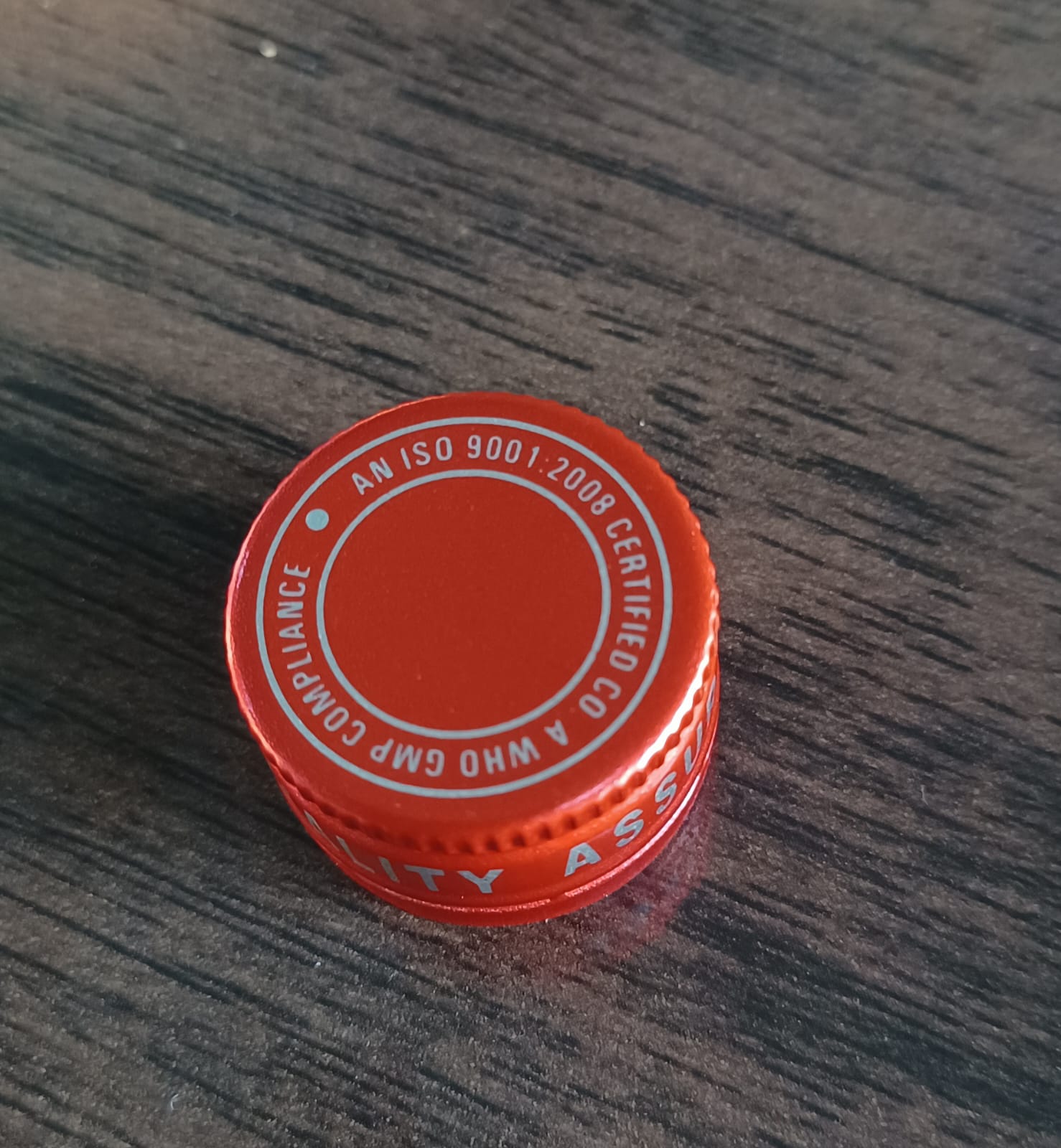 25mm WHO GMP pp cap.